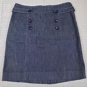 Lilly Pulitzer Women Classic Preppy Nautical Coastal Marianne Denim Mini Skirt 8